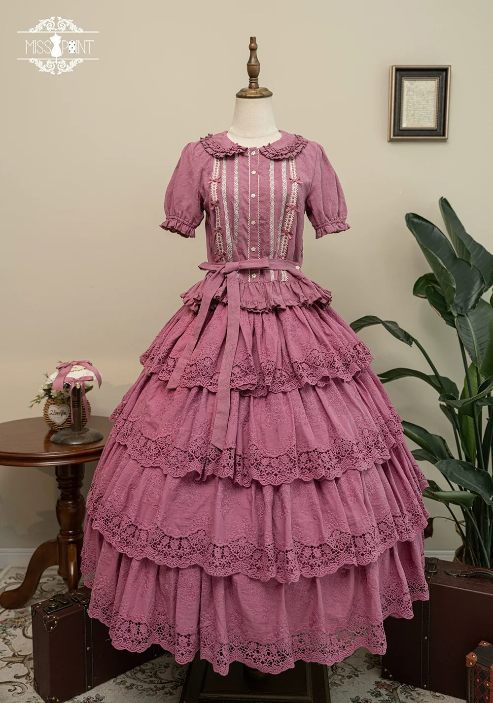 Forest Waltz - Classic Lolita Tiered Skirt Multi-layer Embroidered SK (L M S) 40192:651494