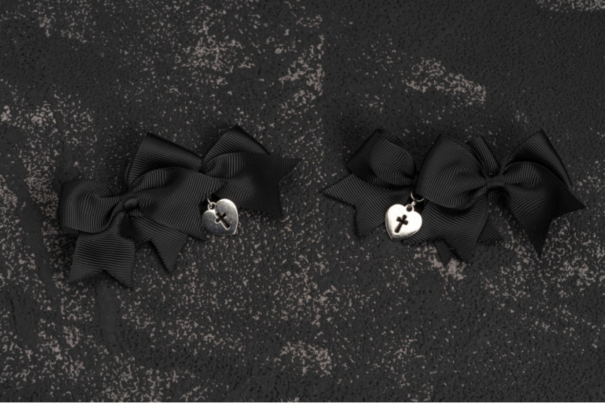 Strange Sugar - Gothic Lolita Cross bows headdress - Headwear
