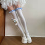 Blue layered-wear set (1 leg ring + 1 pair of socks) / One Size