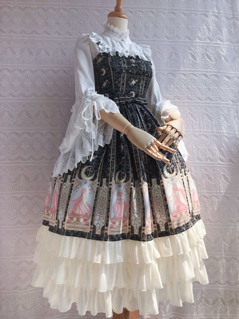 Yilia - Retro Lolita Princess Sleeve Blouse - Innerwear