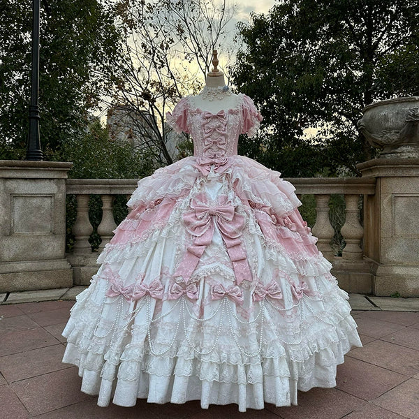 Emoji Dream - Rococo Lolita Ball Gown - Blue long-length formal