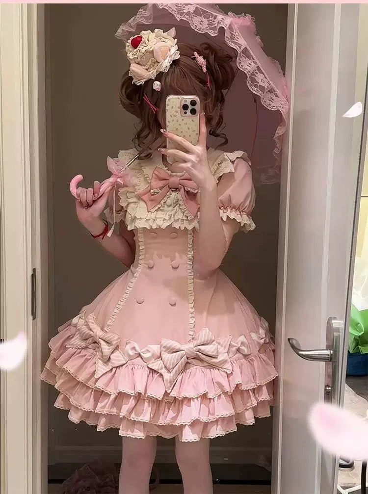 Sweetheart Dream Machine - Heartfelt Doll - Pink OP Dress with Tiered Cake Skirt