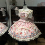 Cute Rabbit Party pink short sleeves full set / S