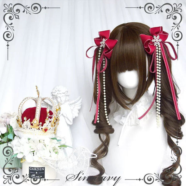 Sinwavy dark brown Lolita twin-tail wig - view 1