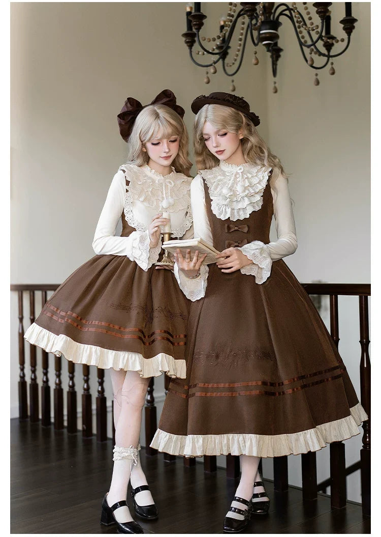 With PUJI - Oak Melody - Classic Lolita JSK, Bust Supporting Dress