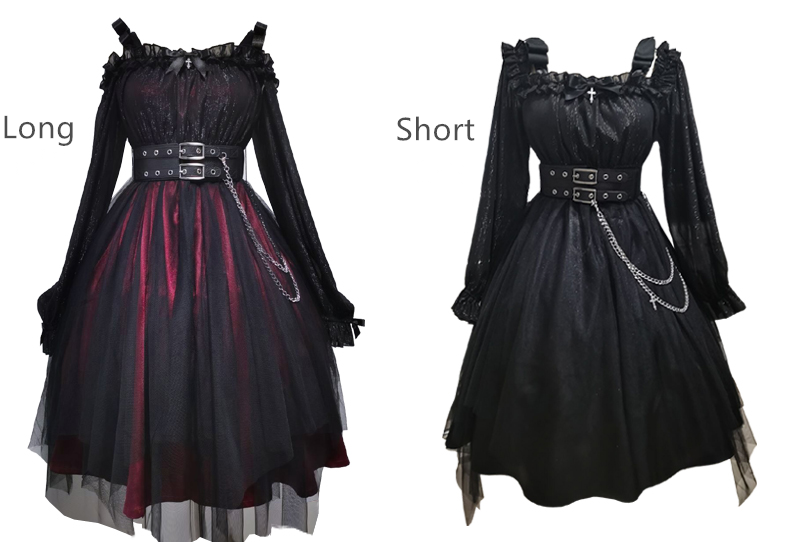 Your Princess - Gothic Lolita High Waist Black Dress - OP Dress