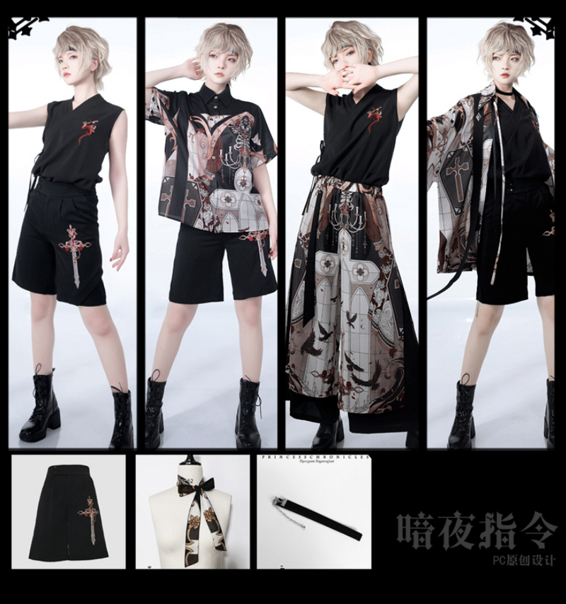 Princess Chronicles - Night Instructions - Ouji Lolita Printing Hairband
