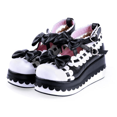 Angelic imprint - Multicolors Sweet Bow Lolita - Platform Shoes Shoes