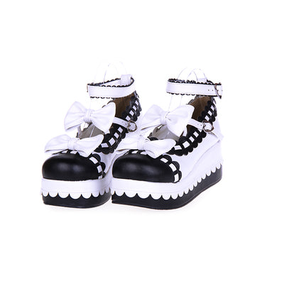 Angelic imprint - Multicolors Sweet Bow Lolita - Platform Shoes Shoes
