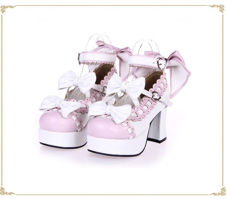 Angelic imprint - Sweet Handmade Platform Heels - Lolita Shoes Shoes