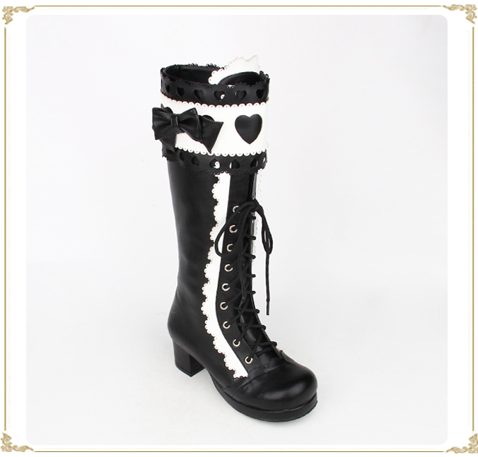 Angelic imprint - Sweet Multicolor Thick Heel Lolita - Boots Shoes
