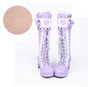 36 / purple white with velvet (heel 6cm)