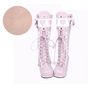 36 / pink white with velvet (heel 6cm)