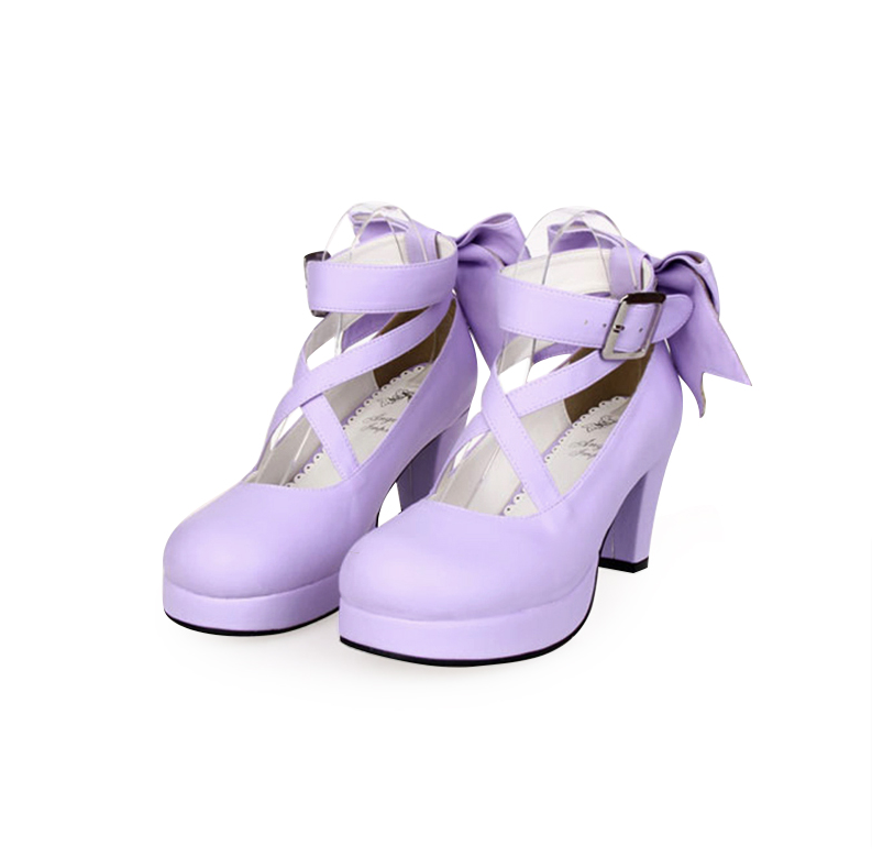 Angelic imprint - Elegant Lolita Shoes Princess - Bowknot Lolita Heels Shoes Shoes