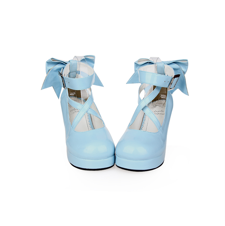Angelic imprint - Elegant Lolita Shoes Princess - Bowknot Lolita Heels Shoes Shoes