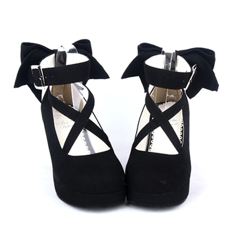 Angelic imprint - Elegant Lolita Shoes Princess - Bowknot Lolita Heels Shoes Shoes