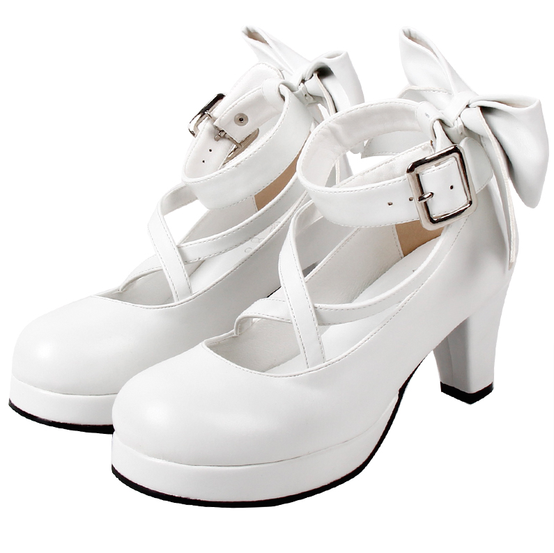 Angelic imprint - Elegant Lolita Shoes Princess - Bowknot Lolita Heels Shoes Shoes