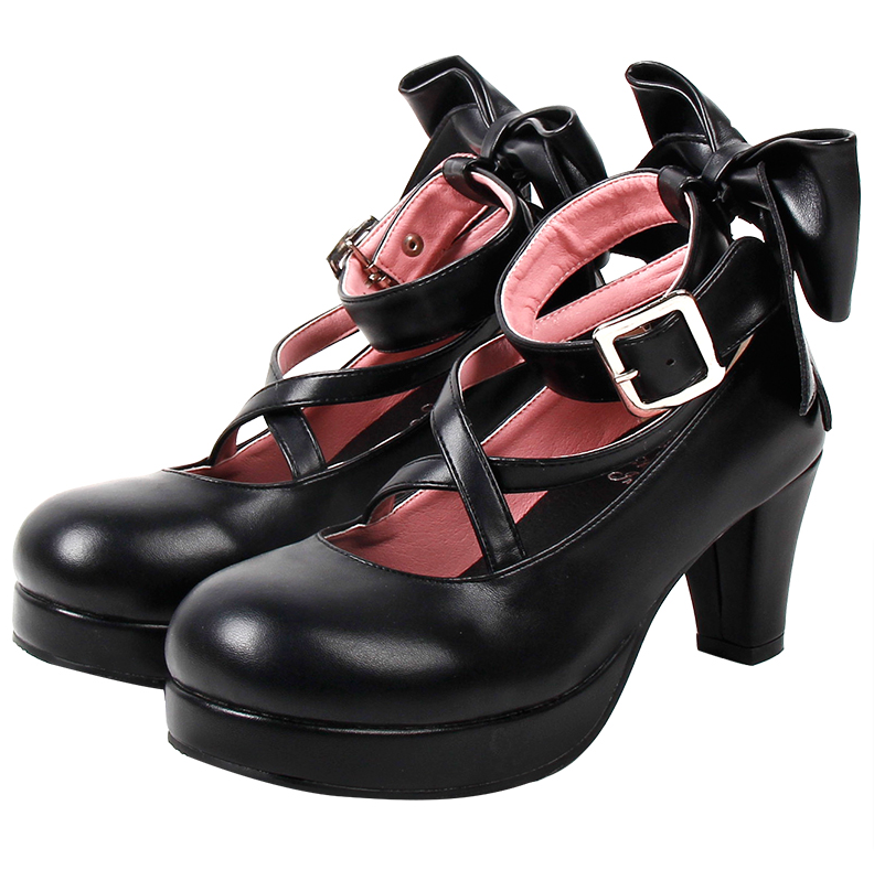 Angelic imprint - Elegant Lolita Shoes Princess - Bowknot Lolita Heels Shoes Shoes