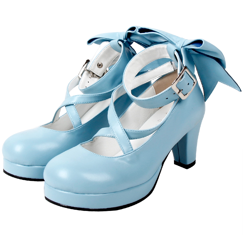Angelic imprint - Elegant Lolita Shoes Princess - Bowknot Lolita Heels Shoes Shoes