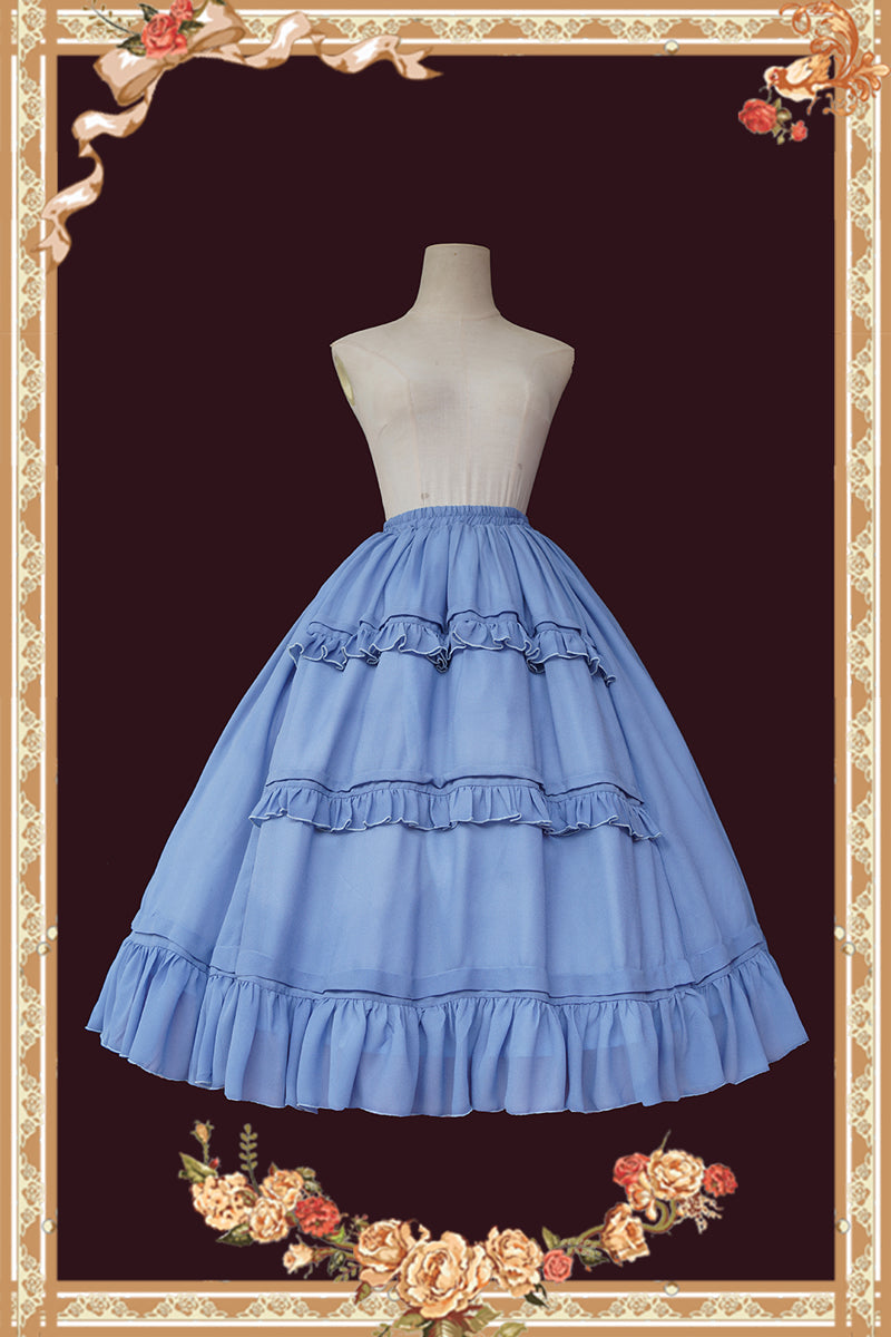 Universal Lolita SK Extension Underskirt One Size Blue