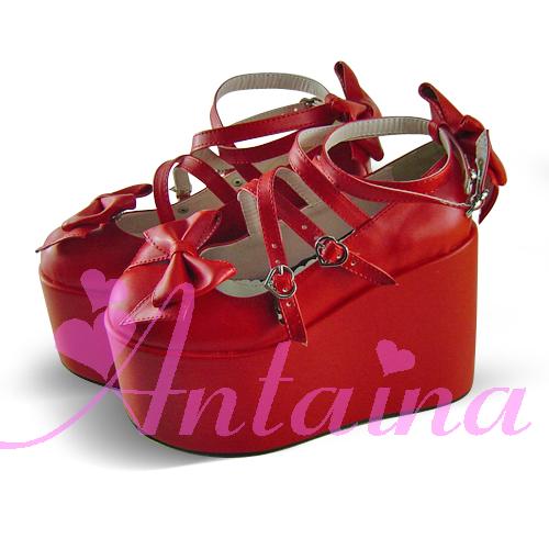 Antaina - Lolita Bow Platform Shoes Multiple - Colors Shoes