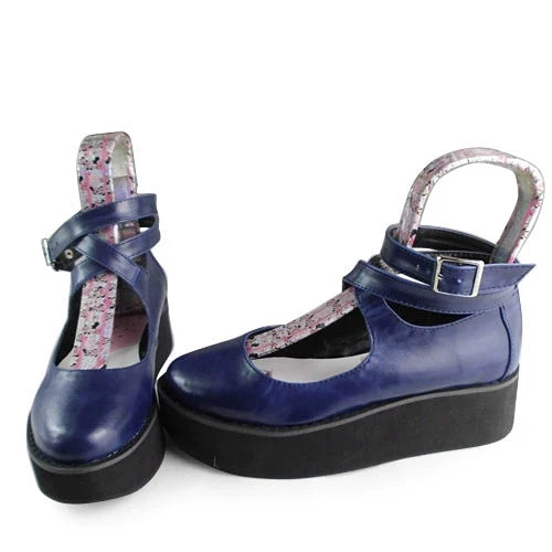 Antaina - Punk Lolita High Platforms Shoes - Lolita Ankle Strap Shoes Shoes