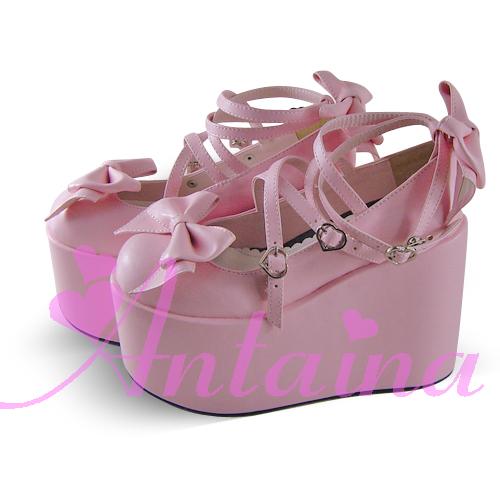 Antaina - Lolita Bow Platform Shoes Multiple - Colors Shoes