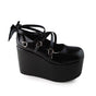 34 / black matte (heel height back 12cm front 8cm)
