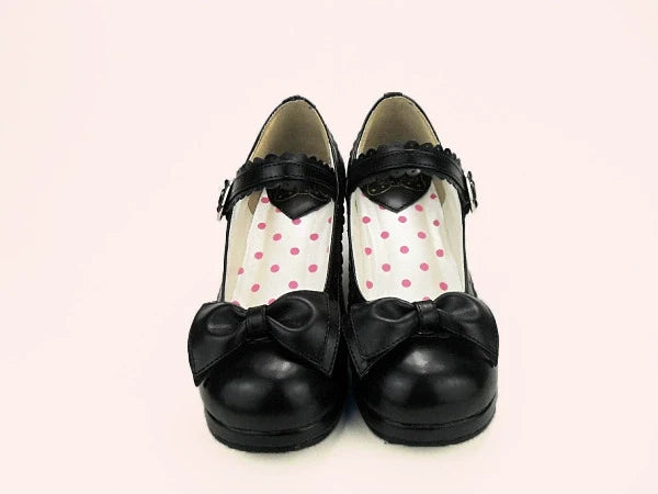 Sosic - Sweet Lolita Heel Shoes Butterfly - Bow Shoes Shoes
