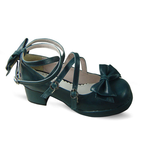 Antaina - Popular Japanese Lolita Bow Strap - Multiple Colors Shoes