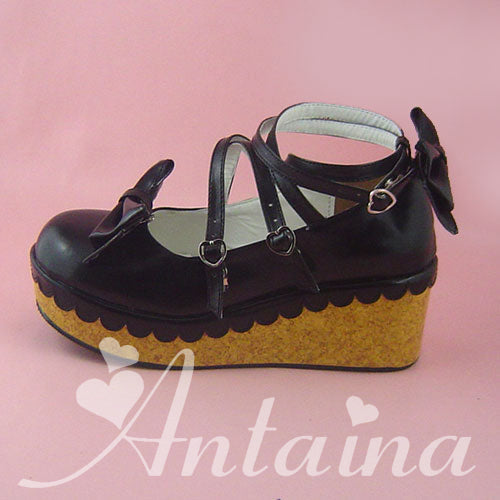 Antaina - Lolita Bow Platform Shoes Multiple - Colors Shoes