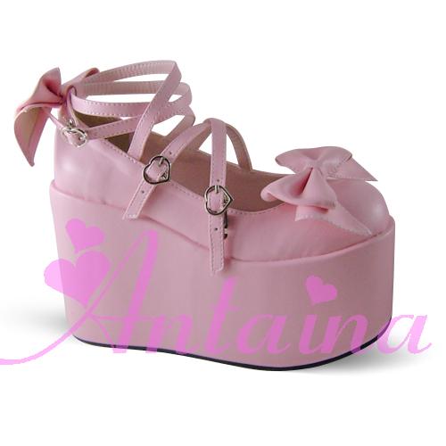 Antaina - Lolita Bow Platform Shoes Multiple - Colors Shoes
