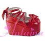 34 / red matte (heel height back 12cm front 8cm)