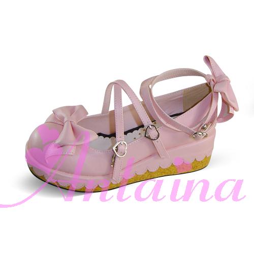 Antaina - Lolita Bow Platform Shoes Multiple - Colors Shoes