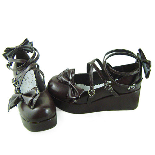 Antaina - Lolita Bow Platform Shoes Multiple - Colors Shoes