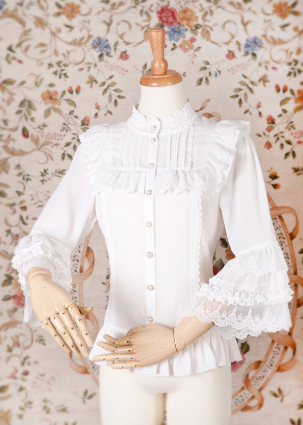 Yilia - Princess Sleeves Slim Lolita Blouse - Innerwear