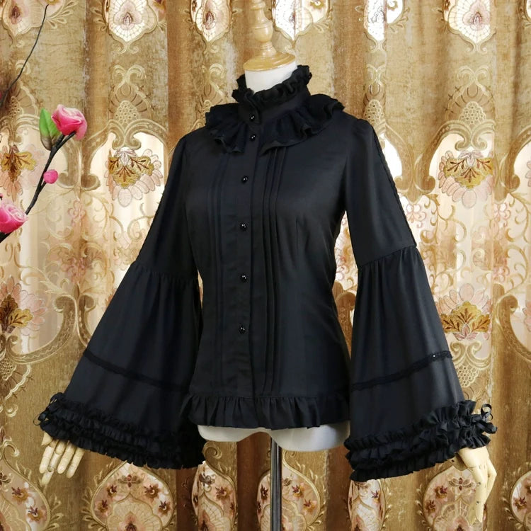 DMFS Lolita - Ever-Changing Enchantress - Classic Lolita Blouse, Tightening Hime Sleeve