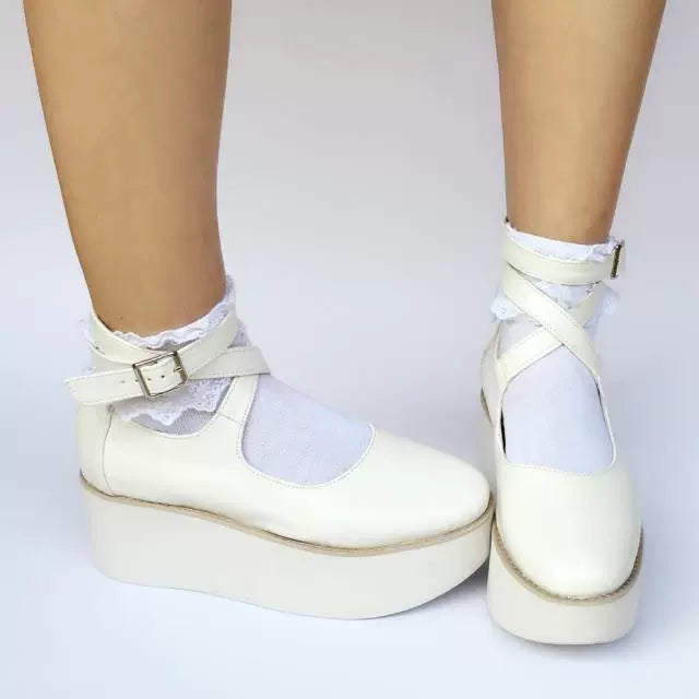 Antaina - Punk Lolita High Platforms Shoes - Lolita Ankle Strap Shoes Shoes