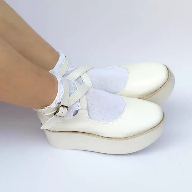 Antaina - Punk Lolita High Platforms Shoes - Lolita Ankle Strap Shoes Shoes