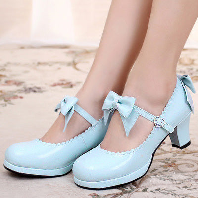 Sosic - Sweet Lolita Tea Party Thick Heels - Shoes Shoes