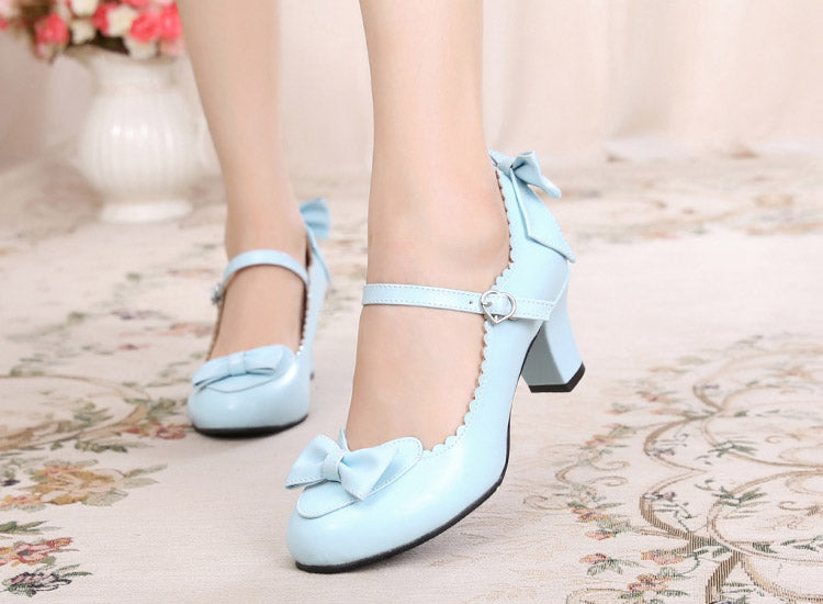 Sosic - Kawaii Lolita Round Toe Shoes - Shoes
