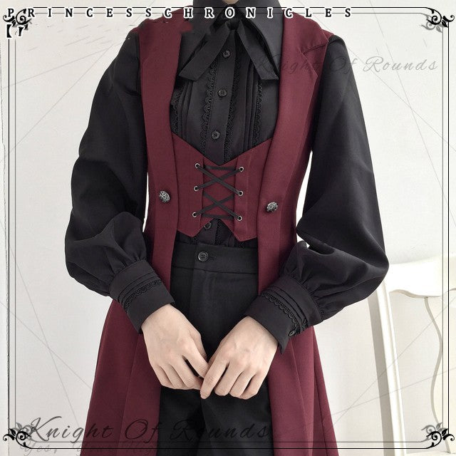 Princess Chronicles - The Night Prelude - Medieval Ouji Lolita Long Vest