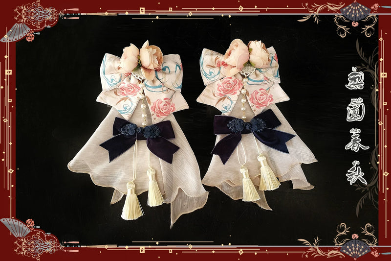 Infanta - Opera Seasons - Floral Tassel Hair Clips