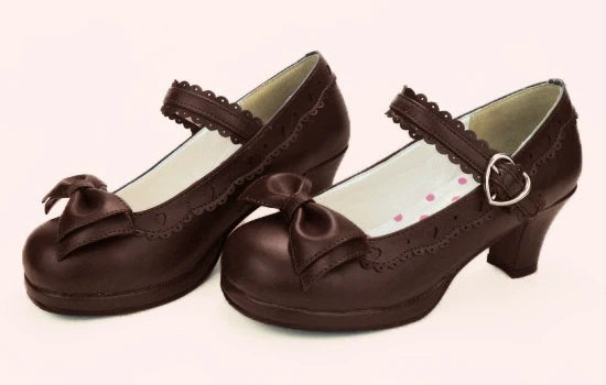 Sosic - Sweet Lolita Heel Shoes Butterfly - Bow Shoes Shoes