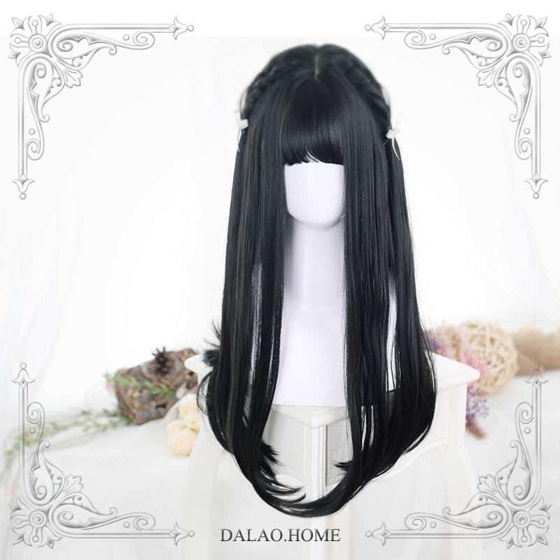 Dalao Home - Lolita JaneNye 65cm Straight Wig - Black Wig