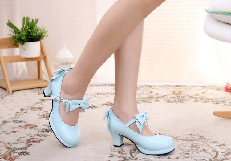 Sosic - Sweet Lolita Tea Party Thick Heels - Shoes Shoes