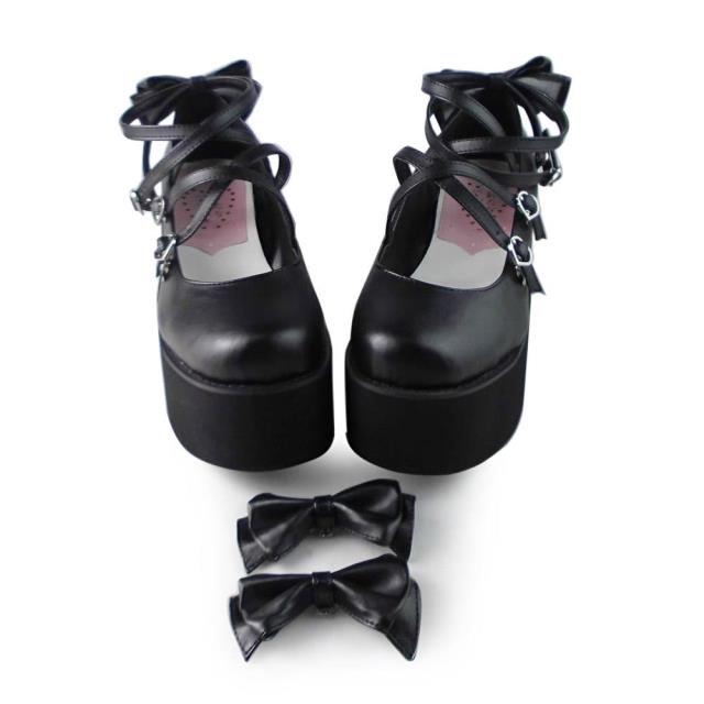 Antaina - Lolita Bow Platform Shoes Multiple - Colors Shoes