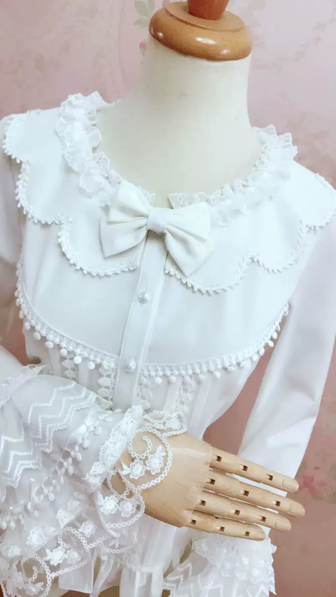 Yilia - Petal Collar - Ornate Hime Sleeve Blouse