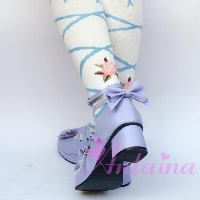Antaina - Popular Japanese Lolita Bow Strap - Multiple Colors Shoes