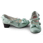 41 (no return and exchange acceptable) / shining mint green 4.5cm heel